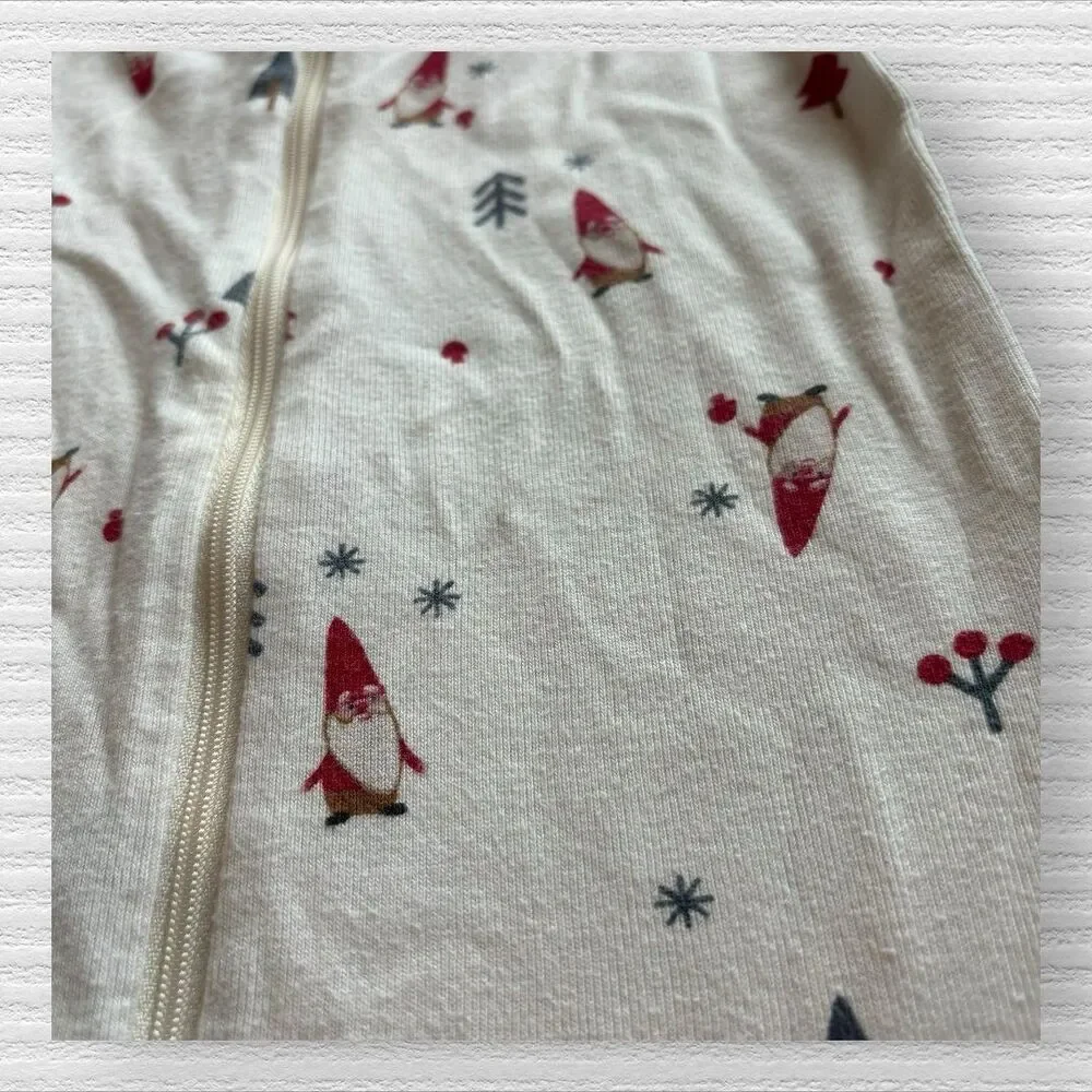 Hanna Andersson 2t Gnome Christmas Zipper Footie Pajamas